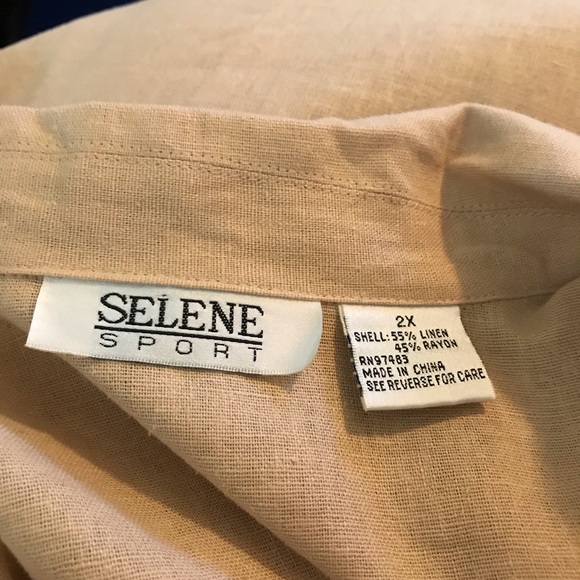Woman’s 2x beige linen blazer - Picture 2 of 4